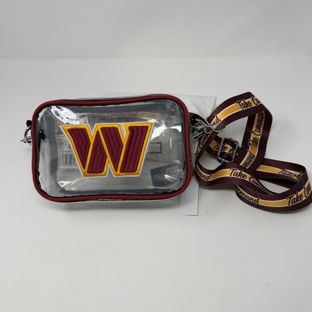 Washington Commanders NFL Women's Stadium Clear Crossbody Bag/Purse by FOCO
